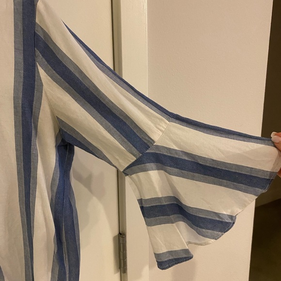 Blue and white striped blouse - Picture 2 of 5